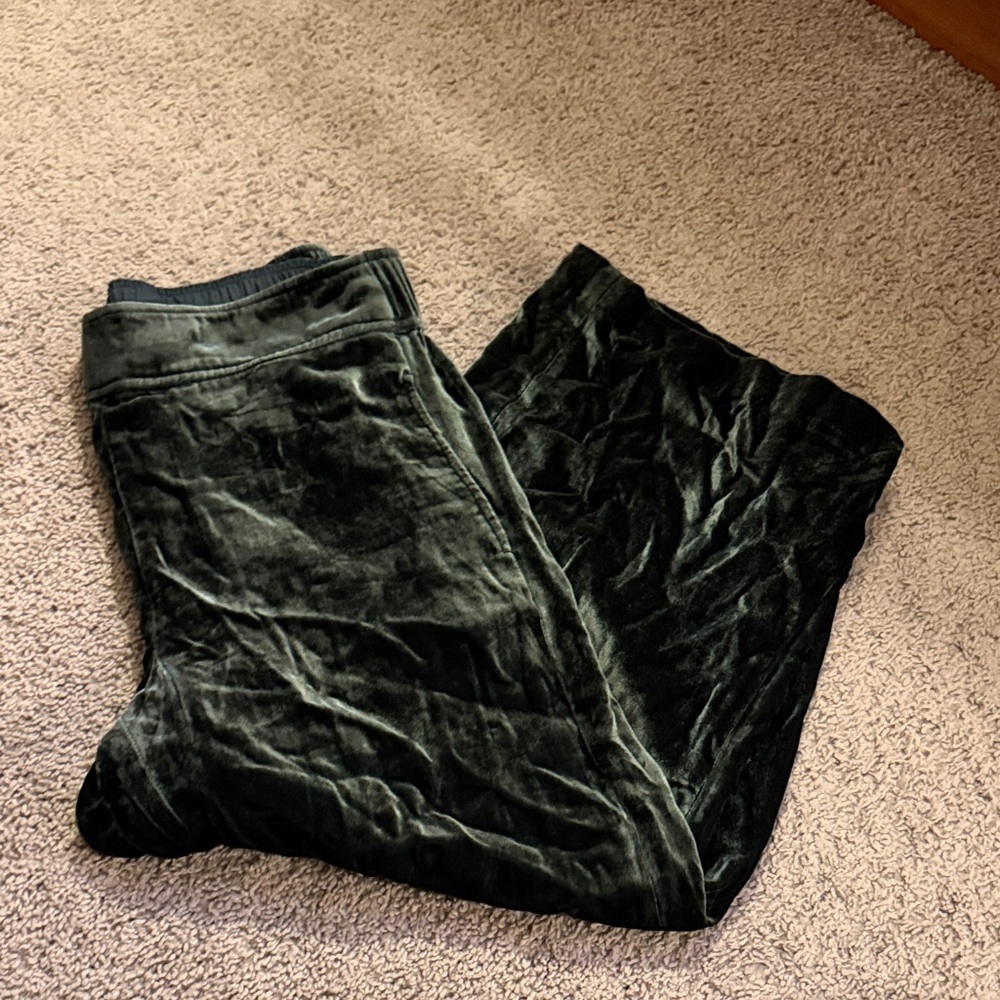 Madewell nwt velvet Huston pull on crop pant